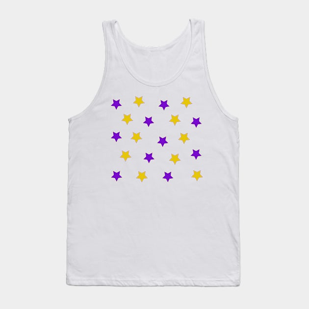 Purple and Gold Stars Tank Top by ampp